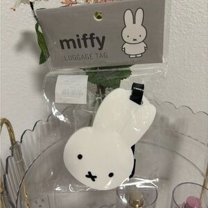 Miffy White Luggage Tag